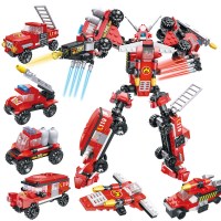 新年积木拼装玩具变形金刚5男孩子儿童6-7-8-9-10-12岁 冲锋战士6250