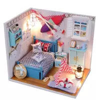 创意手工娃娃屋拼装立体diy小屋 开学 跨境货源 M010