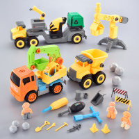 大号工程车套装惯性挖掘机挖土机大吊车铲车儿童玩具车男孩小汽车 任性款（大车可3变）
