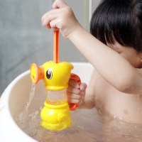 喷水玩具儿童洗澡宝宝浴盆浴缸洗澡神器抽水鸭戏水玩具1-3-5岁 鸭子