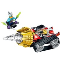 启蒙拼装积木 封神传奇系列麒麟王太公杨戬文化玩具 8地遁装甲车