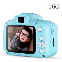 和乐族儿童成长 人工智能AI机器人早教教具 数码相机液晶手写画板 儿童相机16g(800w)蓝色
