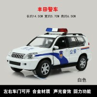 合金车模型加长悍马警察车110仿真小汽车1:32回力车男孩玩具 68230警车