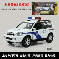 合金车模型加长悍马警察车110仿真小汽车1:32回力车男孩玩具 68230礼盒装警车