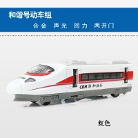 合金车模型东风火车头仿古绿皮老火车仿真儿童玩具车列车 89876和谐号红色