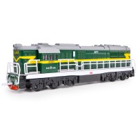 合金车模型东风火车头仿古绿皮老火车仿真儿童玩具车列车 900-绿色火车头