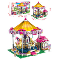 启蒙积木兼容樂高拼装玩具小颗粒拼插女孩子公主城堡房子别墅 2016启蒙