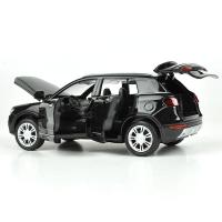 长城哈弗H6越野车合金仿真途观小汽车模型金属儿童玩具车回力开 白途观送:电池+路标+底座