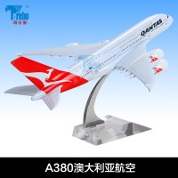 空客A380飞机模型合金客机国航东航南航A320 A330 A350玩具摆件 A380澳大利亚航空