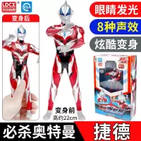 灵动创想布鲁奥特曼奥特之力英雄面具套装罗索可动人偶儿童玩具 捷德]声光变形