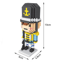 微型积木小颗粒兼容乐高胡桃夹子士兵摆件迷你钻石玩具成人拼装 海军小兵【361颗粒】