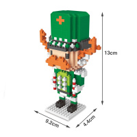 微型积木小颗粒兼容乐高胡桃夹子士兵摆件迷你钻石玩具成人拼装 麋鹿小兵[257颗粒]