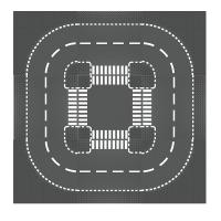 兼容乐高路板城市街景底板马路公路道路T字板小颗粒积木玩具场景 组合3