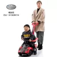 儿童扭扭车带音乐静音轮四轮1-3岁宝宝手推滑行车摇摆童车溜溜车