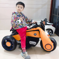 儿童电动车可坐人摩托车三轮汽车男女孩宝宝童车超大号双驱动玩具