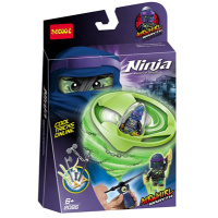 兼容乐高幻影忍者凯人仔飞天旋转忍者对战陀螺儿童拼装积木 锁链雷斯(2086)