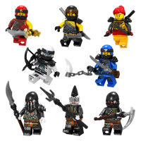 兼容乐高幻影忍者人仔2019金神龙大师反派蛇怪积木儿童玩具 C款(A017-024八款)