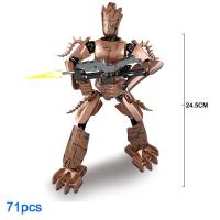 复仇者联盟4手办灭霸黑豹死待蜘蛛侠可动关节积木玩具兼容乐高男 树人格鲁特71片