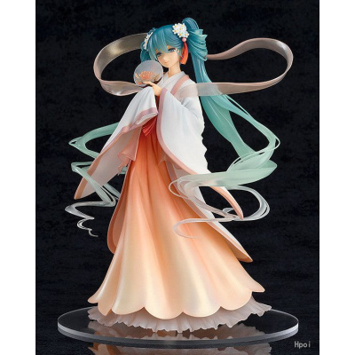 初音未来MIKU演唱会2代花色和服造型手办模型公仔摆件祖国版 中秋初音高度17cm 原装