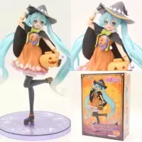 初音未来MIKU演唱会2代花色和服造型手办模型公仔摆件祖国版 万圣节初音高度19cm 原装