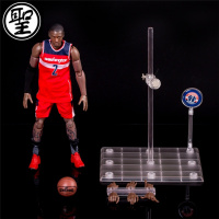 NBA篮球球星手办乔丹库里詹姆斯明星科比模型人偶公仔玩偶摆件 2号沃尔 国产高约22cm