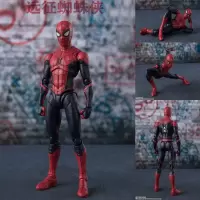 SHF钢铁蜘蛛侠手办英雄远征玩具模型复联4人偶PS4游戏玩偶公仔 远征蜘蛛侠 高约16cm