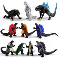 NECA2019新哥斯拉2怪兽手办SHM基多拉三头龙模型玩具玩偶软胶 10款恐龙怪兽哥斯拉6cm 国产