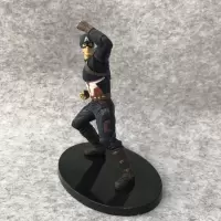 复联4钢铁蜘蛛侠手办英雄远征归来模型像玩具公仔玩偶人偶摆件 美国队长26cm 静态雕像