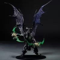 WOW魔兽手办恶魔猎手女王巫妖王伊利丹怒风摆件公仔模型周边 [推荐]暗黑伊利丹33cm 魔兽精品(售出不退不换)