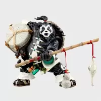 WOW魔兽手办恶魔猎手女王巫妖王伊利丹怒风摆件公仔模型周边 熊猫人20cm 魔兽精品(售出不退不换)