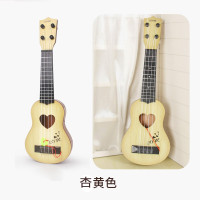 儿童吉他玩具尤克里里3-6岁玩具男孩 初学者仿真小吉他可弹奏迷你乐器 生日 杏黄色