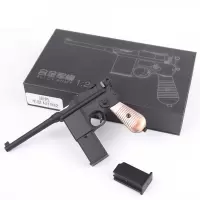 1:2.05 M1911柯尔特玩具模型M92A1合金军事收藏礼品全金属大号可抛壳不可发工抛壳M1932毛瑟黑色