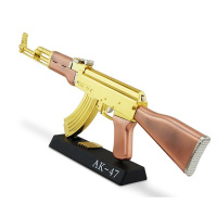 1:2.05 AK47模型 儿童仿真金属玩具 全金属可拆卸不可发射合金道具模军迷收藏 AK47金色