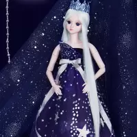 叶罗丽娃娃正品罗丽仙子夜萝莉白光莹冰公主全套60厘米女孩玩具 星空公主[2衣1鞋] 其他尺寸