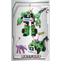 铭凌正版自贡时空龙骑士恐龙变形玩具机器人装载车钢铁霸王 [变形装载车]蜀美