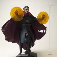 漫威真人版复仇者联盟1:6钢铁侠mk50静态手办模型摆件配真人头 真人奇异博士 整体高29-34厘米