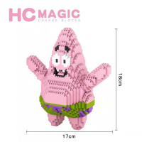 HC9008钻石积木小颗粒男孩女孩塑料拼装拼插玩具模型兼容乐高
