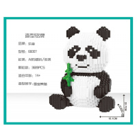 乐串66001-66007史迪仔叮当猫马里奥串联拼装积木玩具兼容乐高 66007熊猫