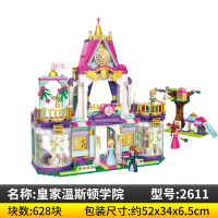 启蒙公主系列拼装女孩子玩具积木莉娅生日晚宴皇家温斯顿学院 皇家温斯顿学院