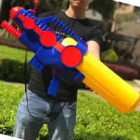 超大儿童玩具水抽拉打水小孩水男孩戏水特大呲水喷水 超大量-单喷头,82cm,7500毫升送护目镜