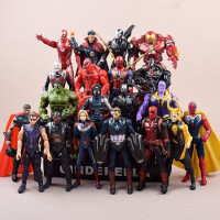 复仇者联盟正义联盟超人钢铁侠雷神可动人偶模型儿童玩偶玩具 20款惊奇队长