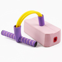 幼儿园儿童有声青蛙跳玩具弹跳鞋闪光跳感统训练男女宝宝有声青蛙跳玩具小学生青蛙跳玩具弹跳鞋 粉色