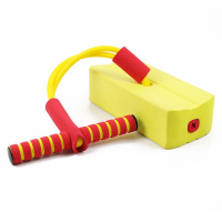 幼儿园儿童有声青蛙跳玩具弹跳鞋闪光跳感统训练男女宝宝有声青蛙跳玩具小学生青蛙跳玩具弹跳鞋 黄色