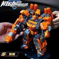 兼容乐高积木机动都市阿尔法大型热刚机甲系列手办潮玩拼插玩具男