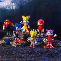 全套Q版超级索尼克手办摆件超音鼠关节可动人偶模型儿童玩具礼物