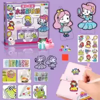 DIY手工制作材料包胶画女孩3-6岁爱心钻石贴画水晶公主套装贴纸小孩生日六一儿童节礼物