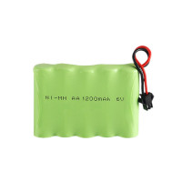 遥控车电池SM接口6.0V镍氢超大容量儿童玩具车配件遥控玩具充电电池组