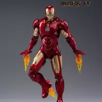 中动mk3钢铁侠手办漫威正版马克4发光格纳库可动模型摆件玩具人偶