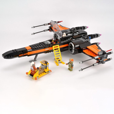 兼容乐高星球大战系列波伊的X翼战机飞船模型男孩子拼装积木玩具