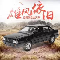 金属大众桑塔纳普桑开门回力车警车合金小汽车模型玩具车儿童礼物